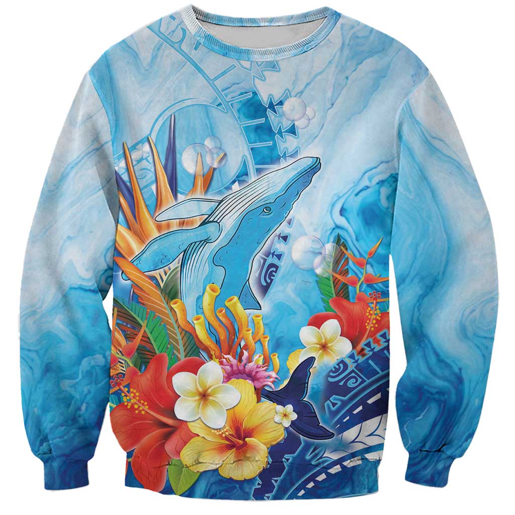 Polynesia Humpback Whale Sweatshirt Ocean Style