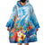 Polynesia Humpback Whale Wearable Blanket Hoodie Ocean Style