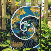 New Zealand Tui Bird Garden Flag Maori Koru With Kowhai Flowers