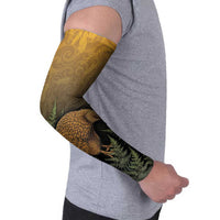 New Zealand Kiwi Bird Arm Sleeves Silver Fern Mix Maori Pattern