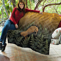 New Zealand Kiwi Bird Quilt Silver Fern Mix Maori Pattern