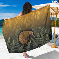 New Zealand Kiwi Bird Sarong Silver Fern Mix Maori Pattern