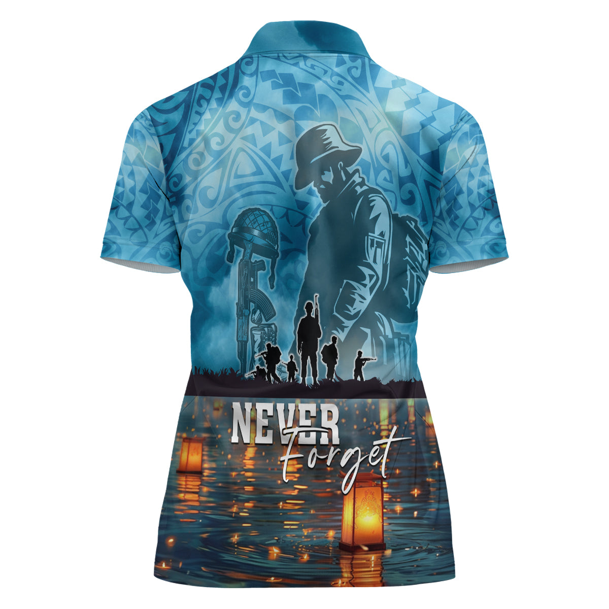 Hawaii Memorial Day Lantern Floating Women Polo Shirt Always In Our Hearts