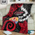 Tahiti Heiva Festival Blanket Floral Pattern With Coat Of Arms