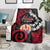 Tahiti Heiva Festival Blanket Floral Pattern With Coat Of Arms