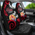 Tahiti Heiva Festival Car Seat Cover Floral Pattern With Coat Of Arms
