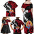 Tahiti Heiva Festival Family Matching Off Shoulder Maxi Dress and Hawaiian Shirt Floral Pattern With Coat Of Arms
