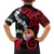 Tahiti Heiva Festival Family Matching Short Sleeve Bodycon Dress and Hawaiian Shirt Floral Pattern With Coat Of Arms