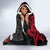 Tahiti Heiva Festival Hooded Blanket Floral Pattern With Coat Of Arms