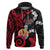 Tahiti Heiva Festival Hoodie Floral Pattern With Coat Of Arms