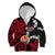 Tahiti Heiva Festival Kid Hoodie Floral Pattern With Coat Of Arms