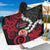Tahiti Heiva Festival Sarong Floral Pattern With Coat Of Arms