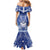 Marshall Islands Jemenei Day Family Matching Mermaid Dress and Hawaiian Shirt Polynesian Tribal Tattoo Seashell Necklace