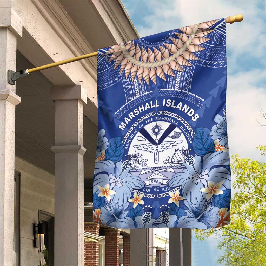 Marshall Islands Jemenei Day Garden Flag Polynesian Tribal Tattoo Seashell Necklace