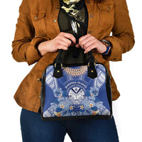 Marshall Islands Jemenei Day Shoulder Handbag Polynesian Tribal Tattoo Seashell Necklace