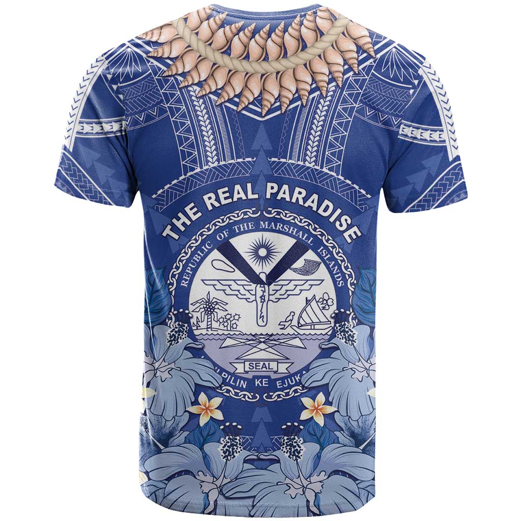 Marshall Islands Jemenei Day T Shirt Polynesian Tribal Tattoo Seashell Necklace