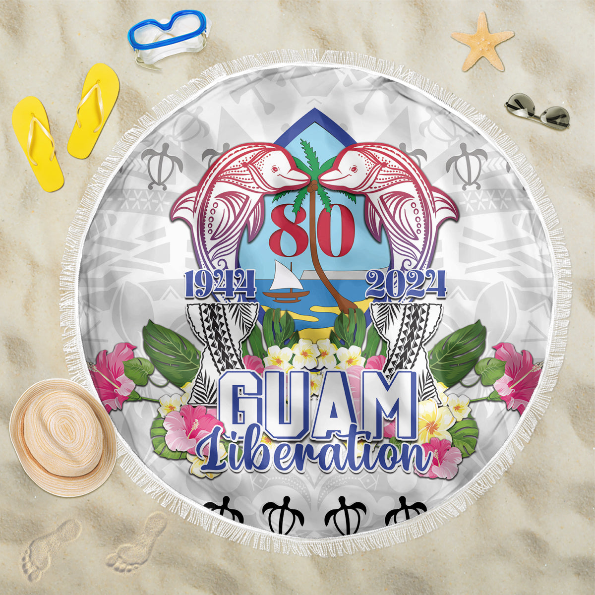 Guam Chamorro Liberation Day Beach Blanket 80th Anniversary