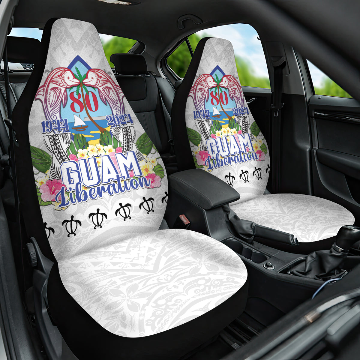 Guam Chamorro Liberation Day Car Seat Cover 80th Anniversary
