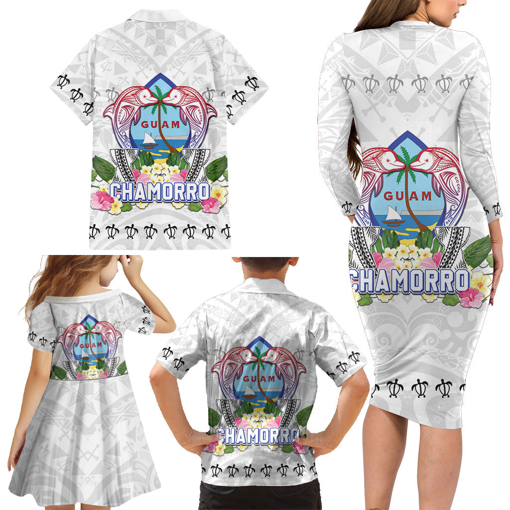 Guam Chamorro Liberation Day Family Matching Long Sleeve Bodycon Dress and Hawaiian Shirt 82nd Anniversary LT05 - Polynesian Pride