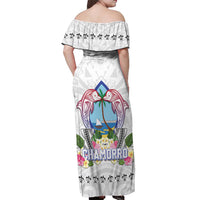 Guam Chamorro Liberation Day Off Shoulder Maxi Dress 81st Anniversary LT05