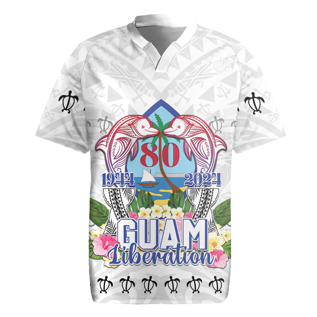 Guam Chamorro Liberation Day Rugby Jersey 80th Anniversary