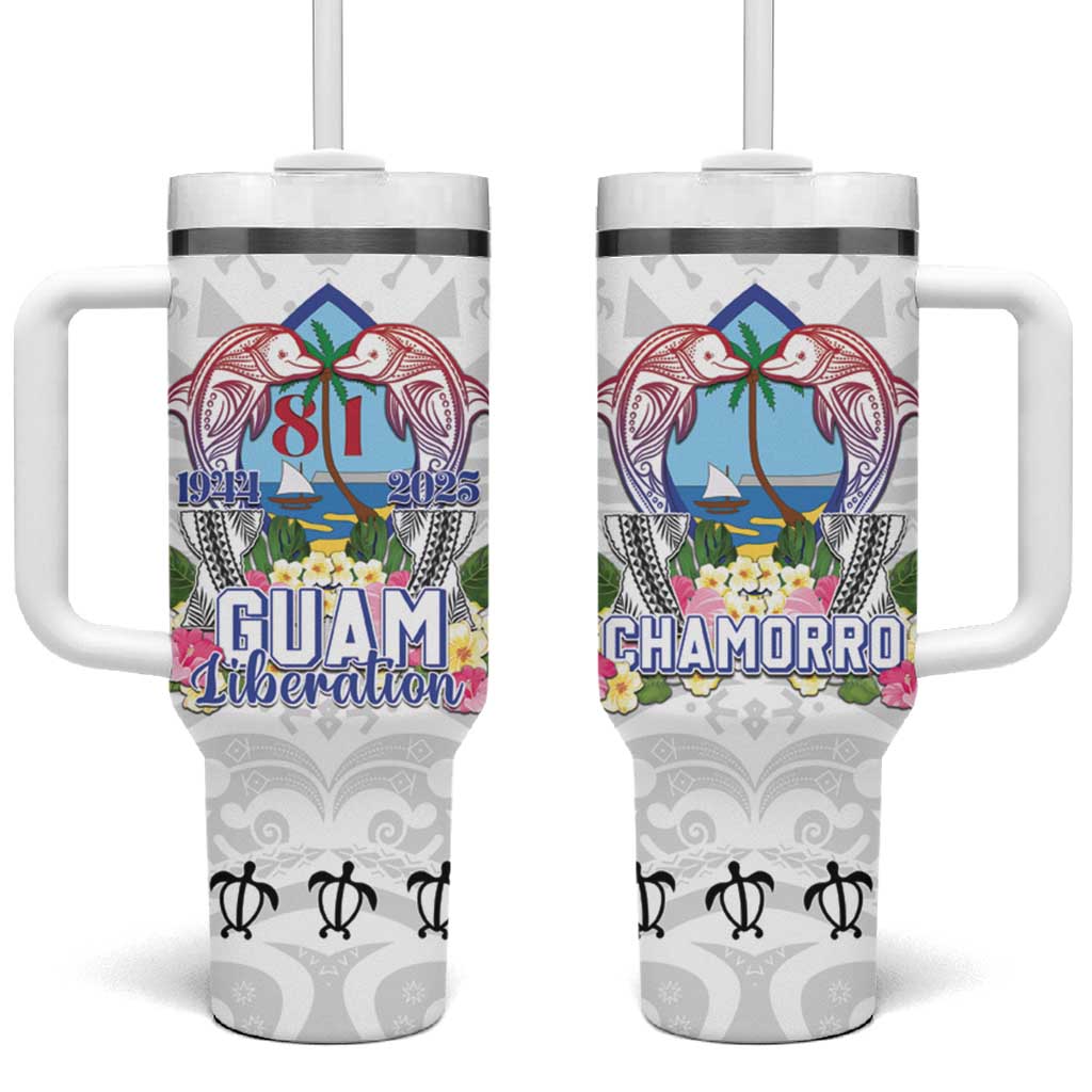 Guam Chamorro Liberation Day Tumbler With Handle 81st Anniversary LT05