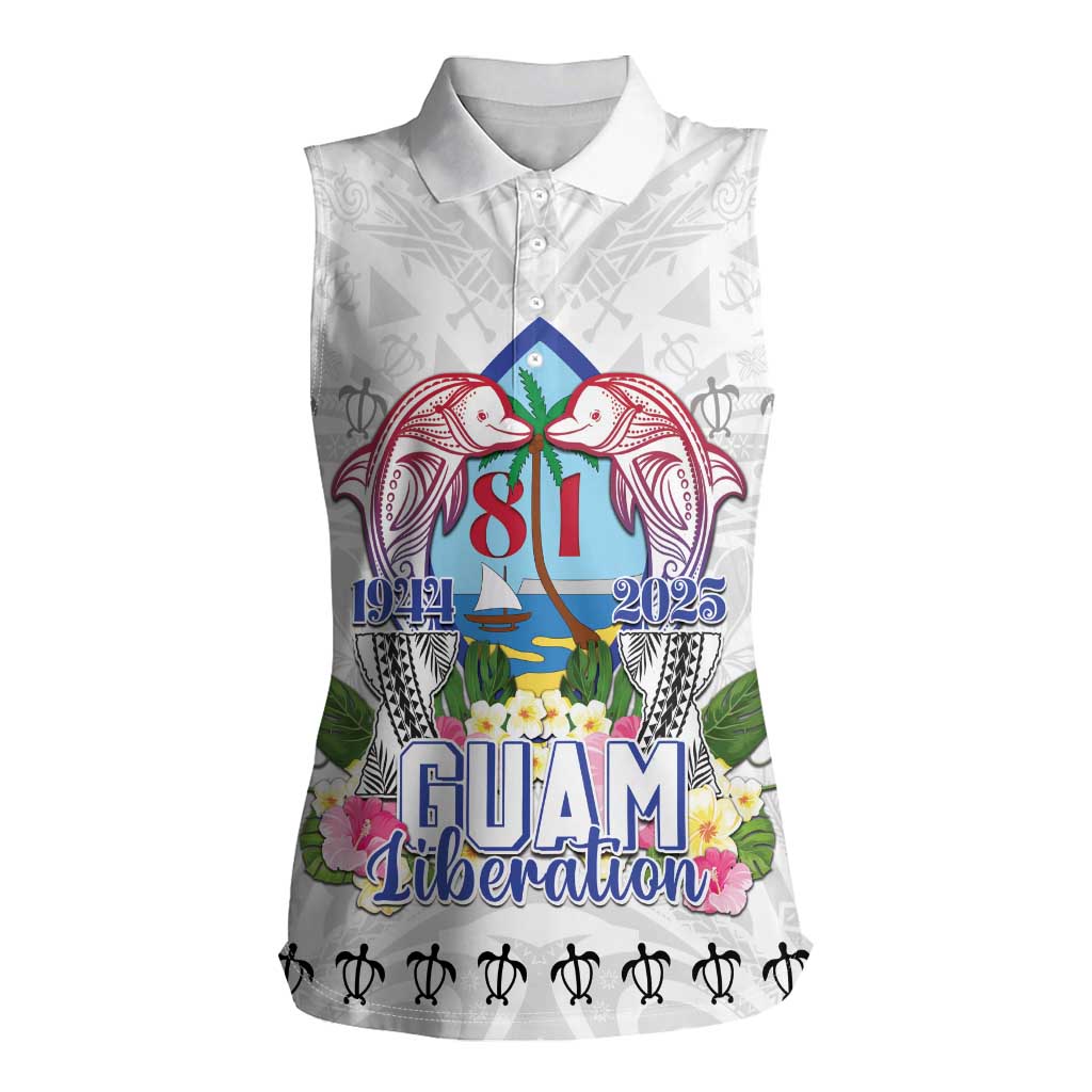 Guam Chamorro Liberation Day Women Sleeveless Polo Shirt 81st Anniversary LT05