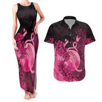 Personalised Cancer Fighter Couples Matching Tank Maxi Dress and Hawaiian Shirt I Beat Cancer
