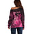 Personalised Cancer Fighter Off Shoulder Sweater I Beat Cancer