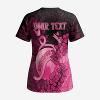 Personalised Cancer Fighter Scrub Top I Beat Cancer - Polynesian Pride