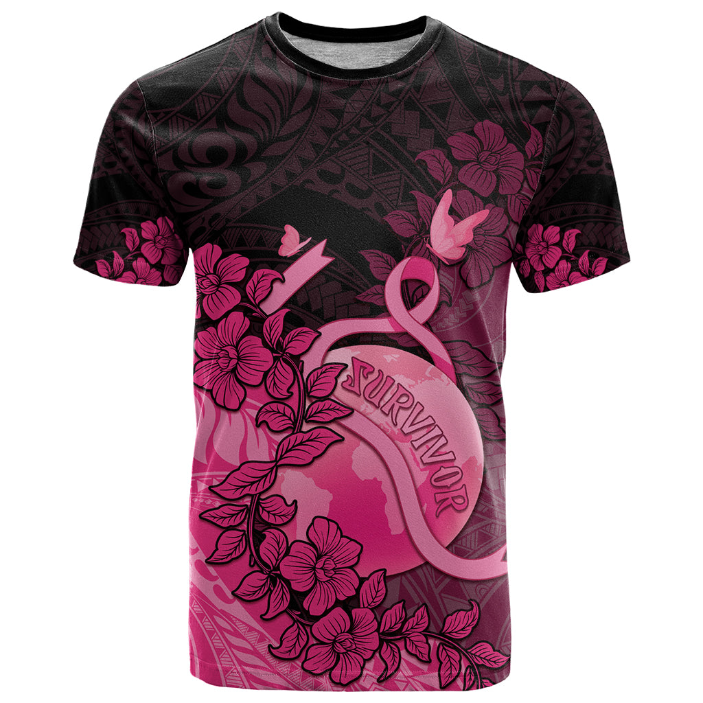 Personalised Cancer Fighter T Shirt I Beat Cancer LT05 Pink - Polynesian Pride