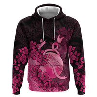 Personalised Cancer Fighter Zip Hoodie I Beat Cancer LT05 Pullover Hoodie Pink - Polynesian Pride