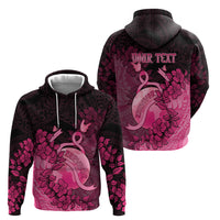 Personalised Cancer Fighter Zip Hoodie I Beat Cancer LT05 - Polynesian Pride