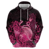 Personalised Cancer Fighter Zip Hoodie I Beat Cancer LT05 - Polynesian Pride