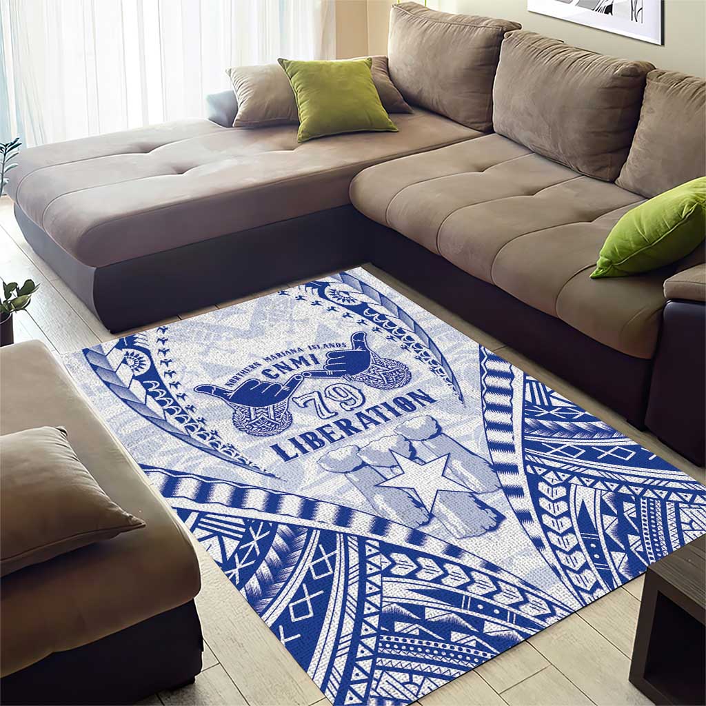Northern Mariana Islands Liberation Day Area Rug 79th Anniversary