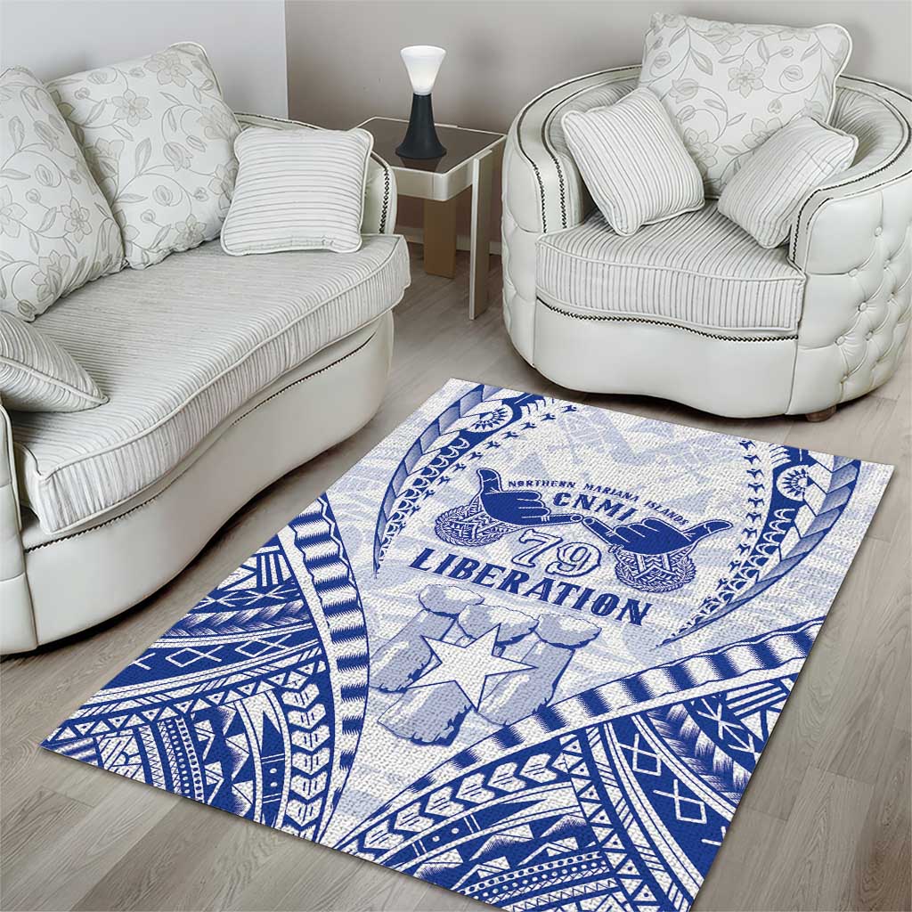 Northern Mariana Islands Liberation Day Area Rug 79th Anniversary