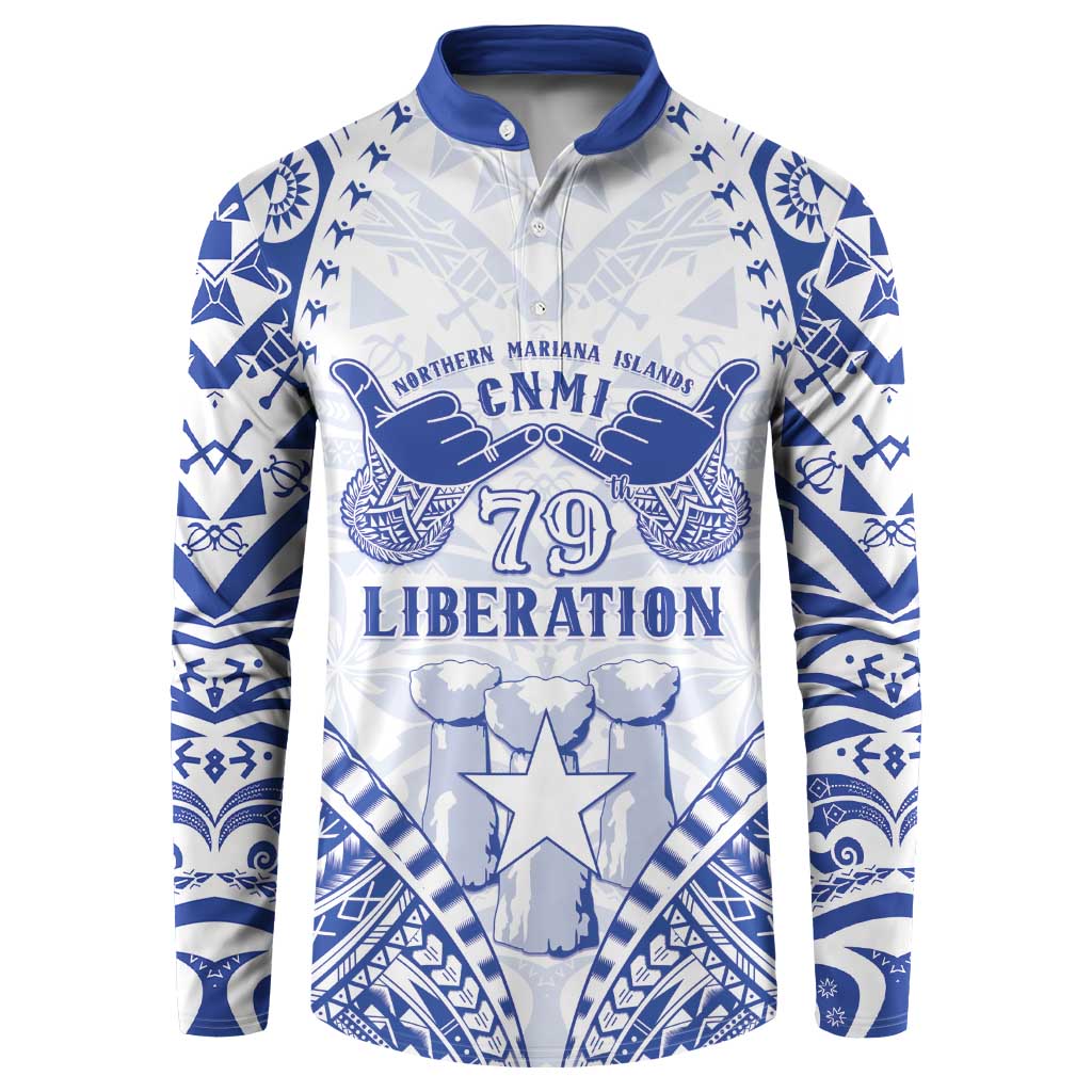 Northern Mariana Islands Liberation Day Button Sweatshirt 79th Anniversary