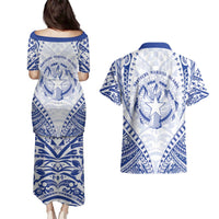 Northern Mariana Islands Liberation Day Couples Matching Puletasi and Hawaiian Shirt 79th Anniversary LT05 - Polynesian Pride