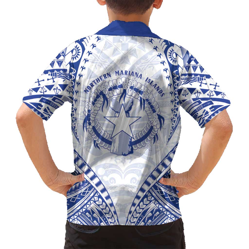 Northern Mariana Islands Liberation Day Family Matching Puletasi and Hawaiian Shirt 79th Anniversary LT05 - Polynesian Pride