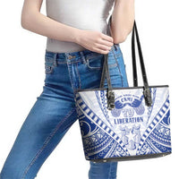 Northern Mariana Islands Liberation Day Leather Tote Bag 79th Anniversary