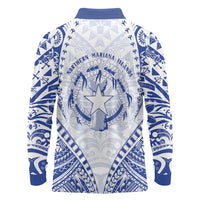 Northern Mariana Islands Liberation Day Long Sleeve Polo Shirt 79th Anniversary LT05 - Polynesian Pride