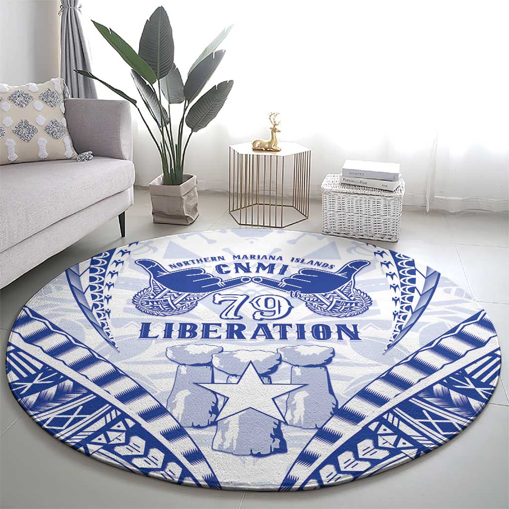 Northern Mariana Islands Liberation Day Round Carpet 79th Anniversary