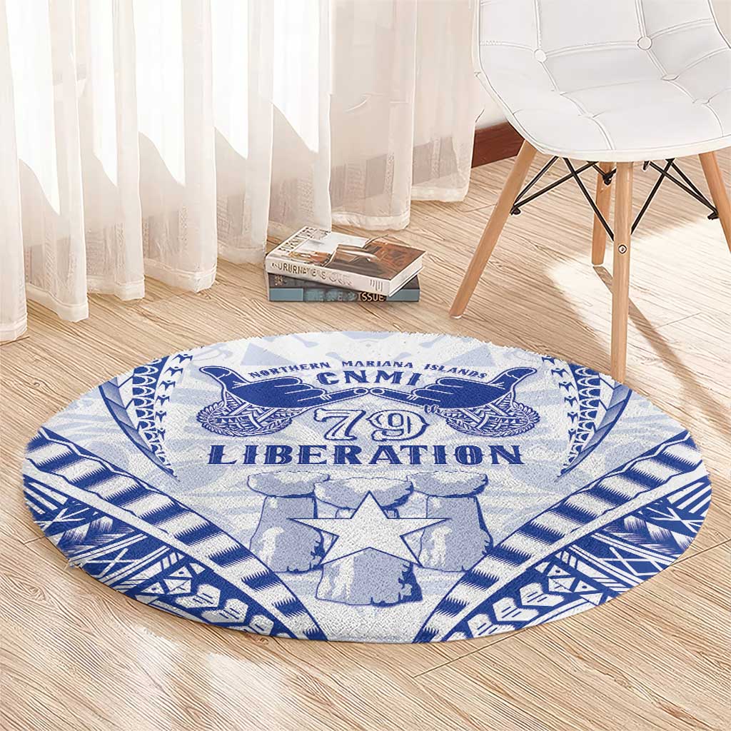 Northern Mariana Islands Liberation Day Round Carpet 79th Anniversary