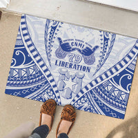 Northern Mariana Islands Liberation Day Rubber Doormat 79th Anniversary LT05 - Polynesian Pride