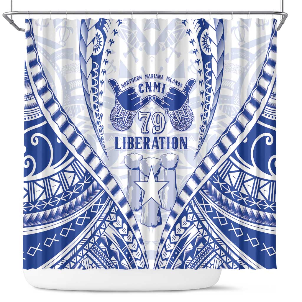 Northern Mariana Islands Liberation Day Shower Curtain 79th Anniversary