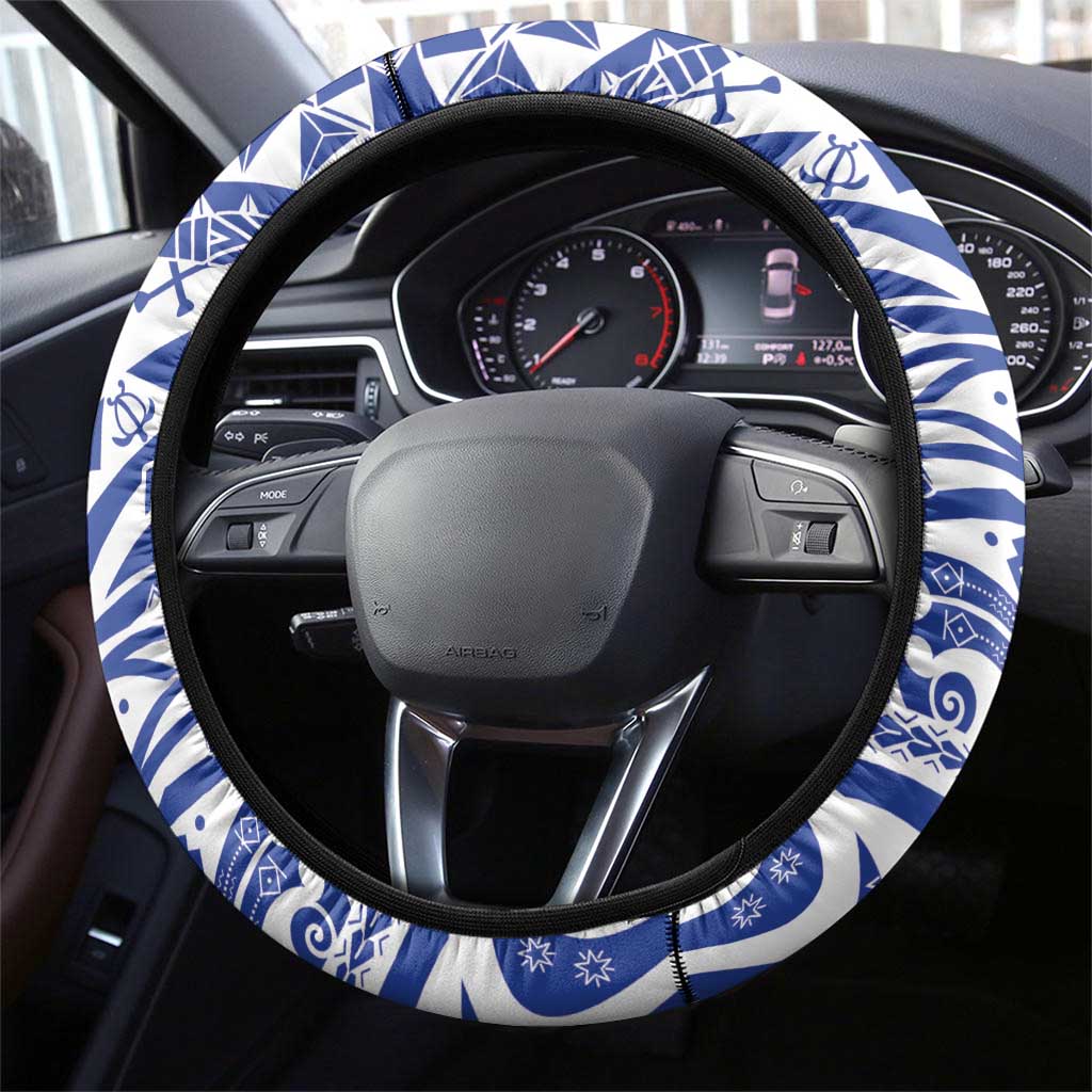 Northern Mariana Islands Liberation Day Steering Wheel Cover 79th Anniversary LT05 - Polynesian Pride