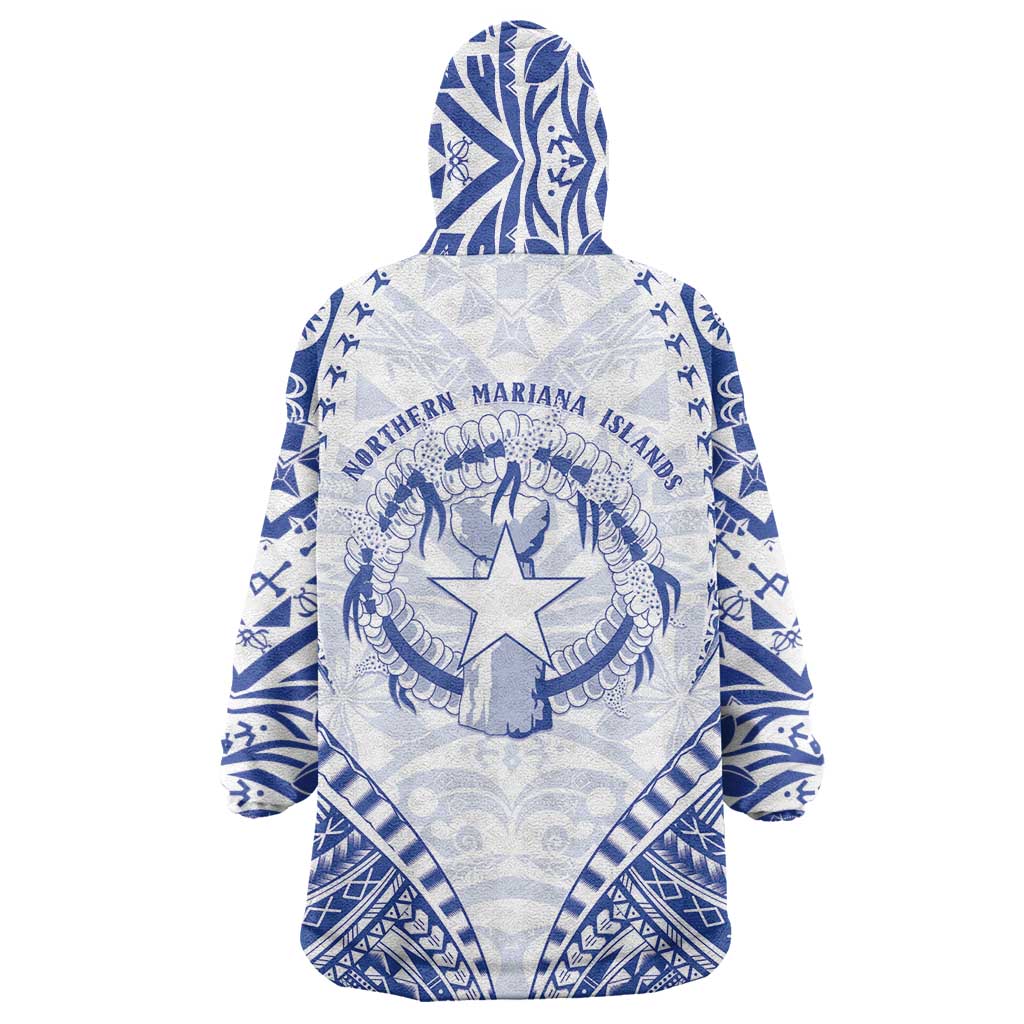 Northern Mariana Islands Liberation Day Wearable Blanket Hoodie 79th Anniversary LT05 - Polynesian Pride