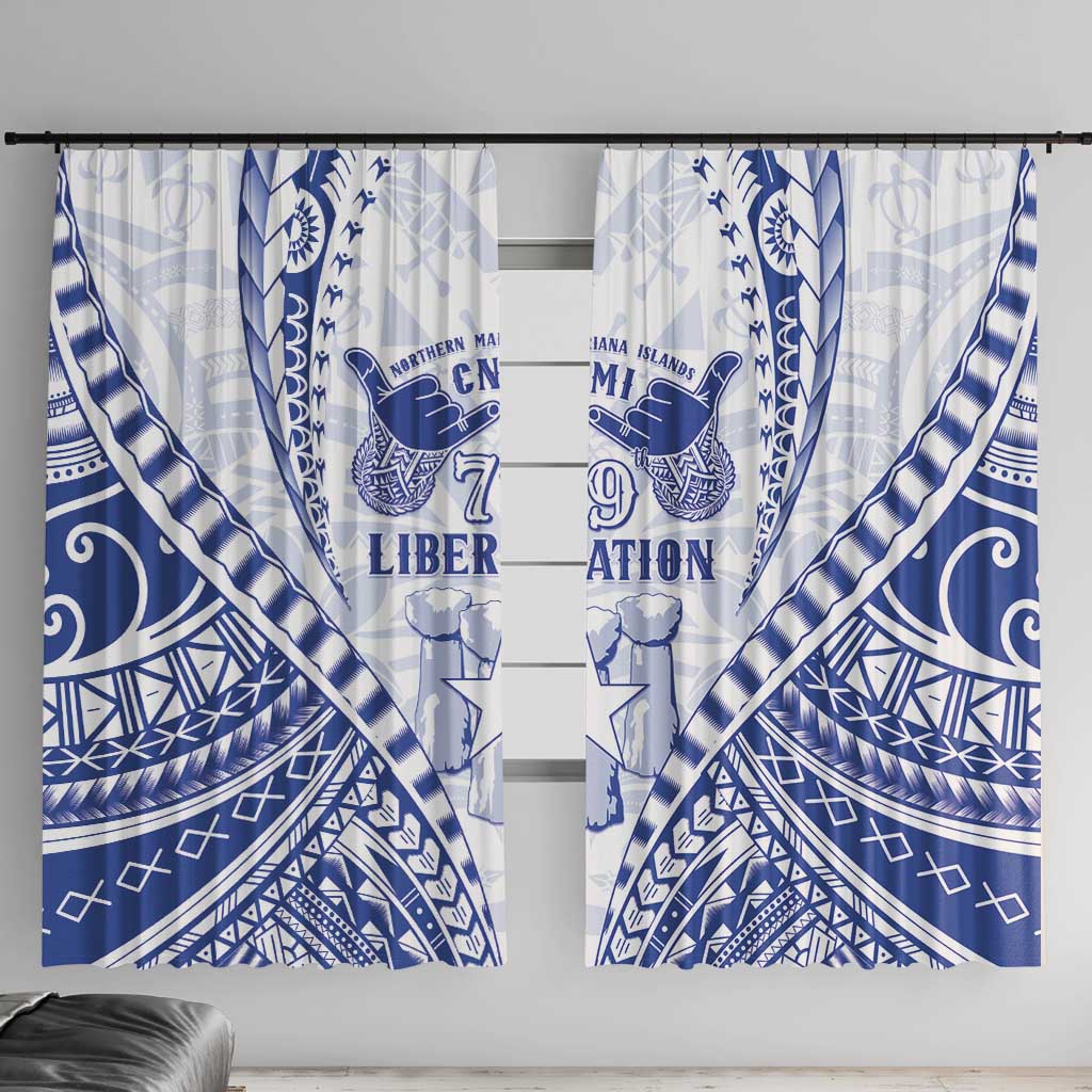 Northern Mariana Islands Liberation Day Window Curtain 79th Anniversary