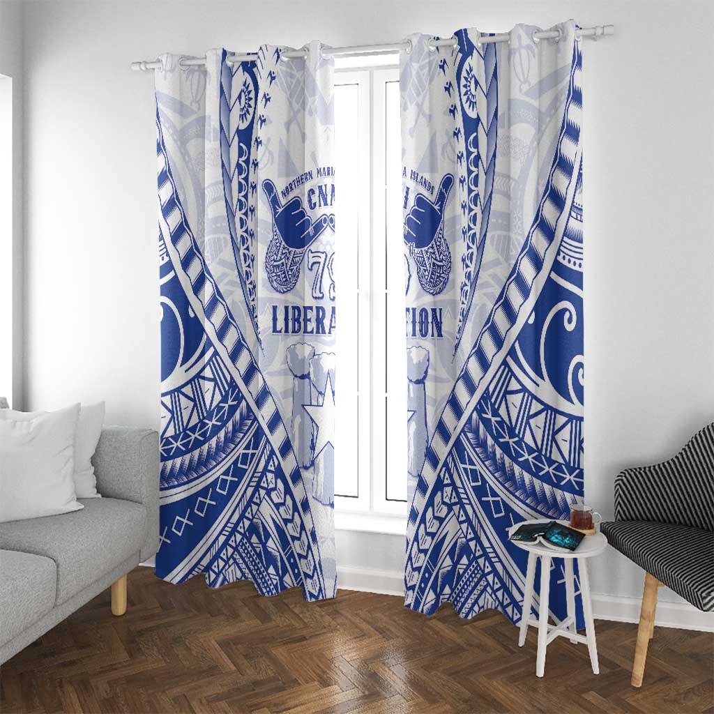 Northern Mariana Islands Liberation Day Window Curtain 79th Anniversary
