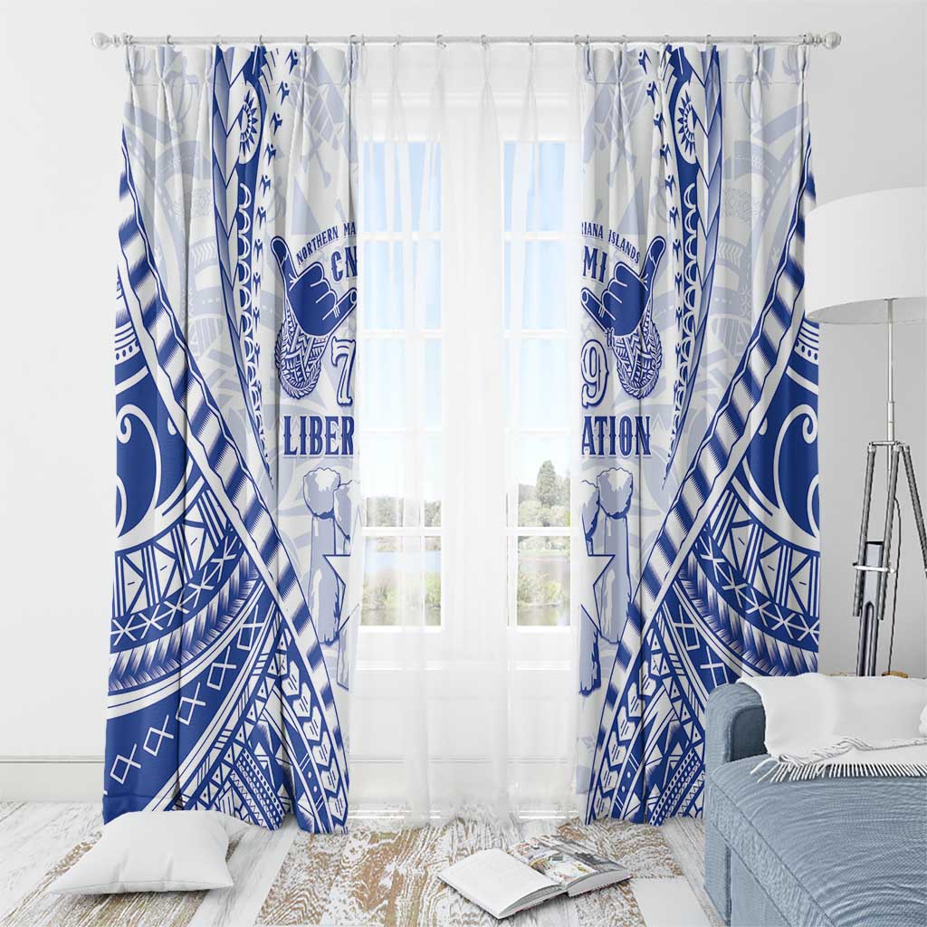 Northern Mariana Islands Liberation Day Window Curtain 79th Anniversary